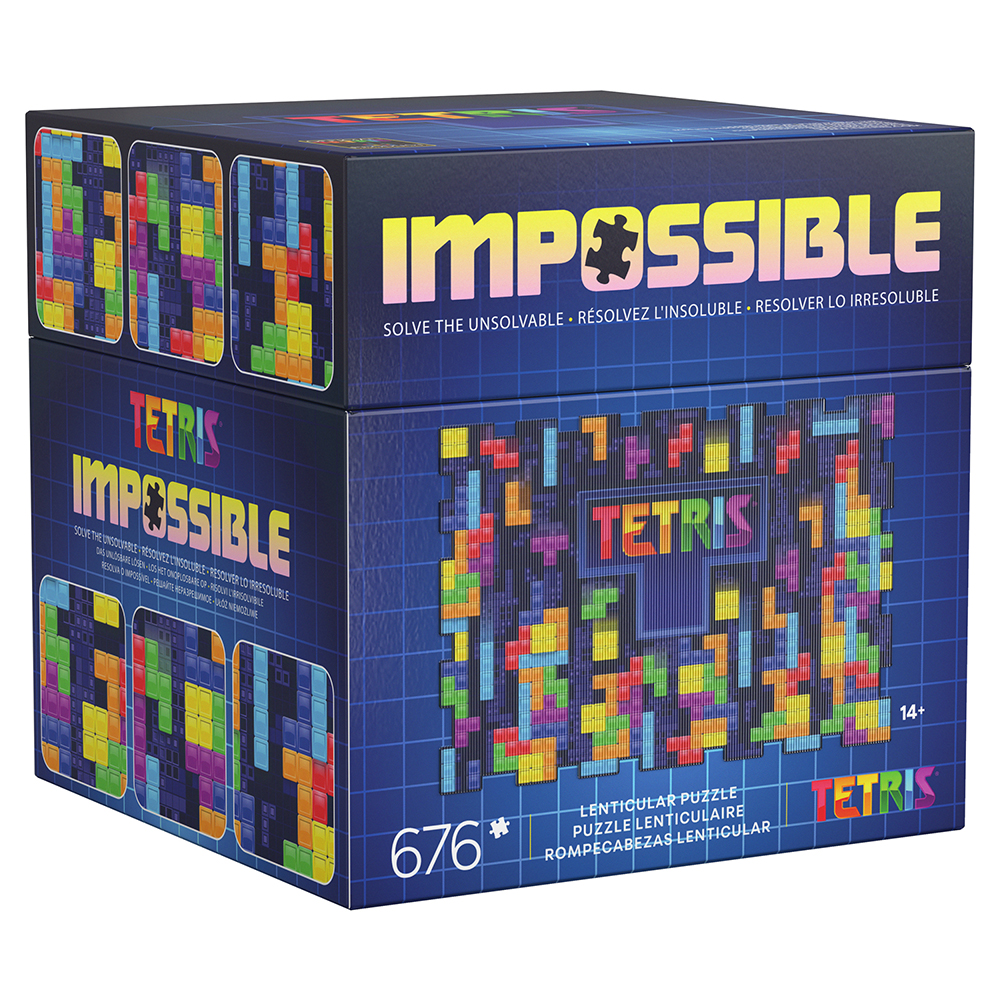 Puzzle Impossible Tetris 676 peices - Lenticular Puzzle – WHOOLA TOYS